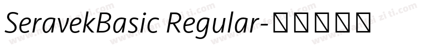 SeravekBasic Regular字体转换